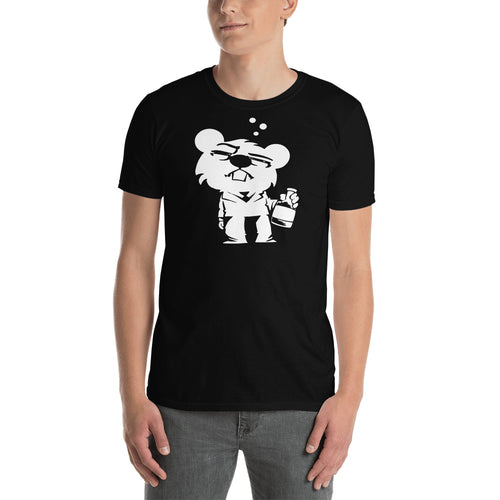 Drunk Hamster (big logo) - Short-Sleeve Unisex T-Shirt