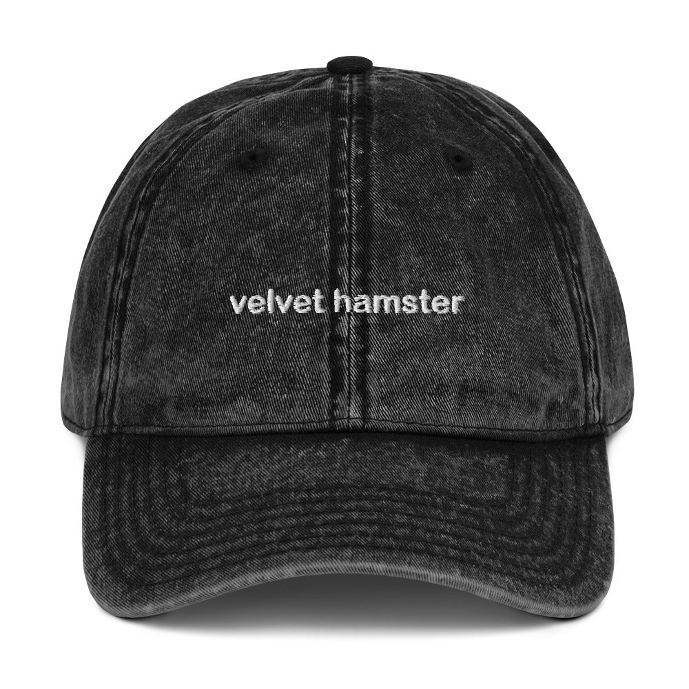 velvet hamster - Vintage Cotton Twill Cap